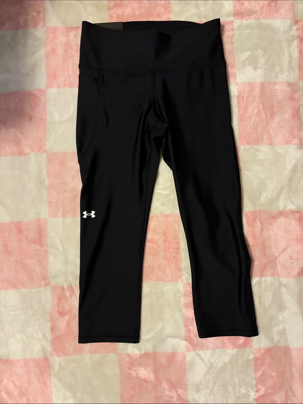 Under Armour Black Capri Leggings with Logo
